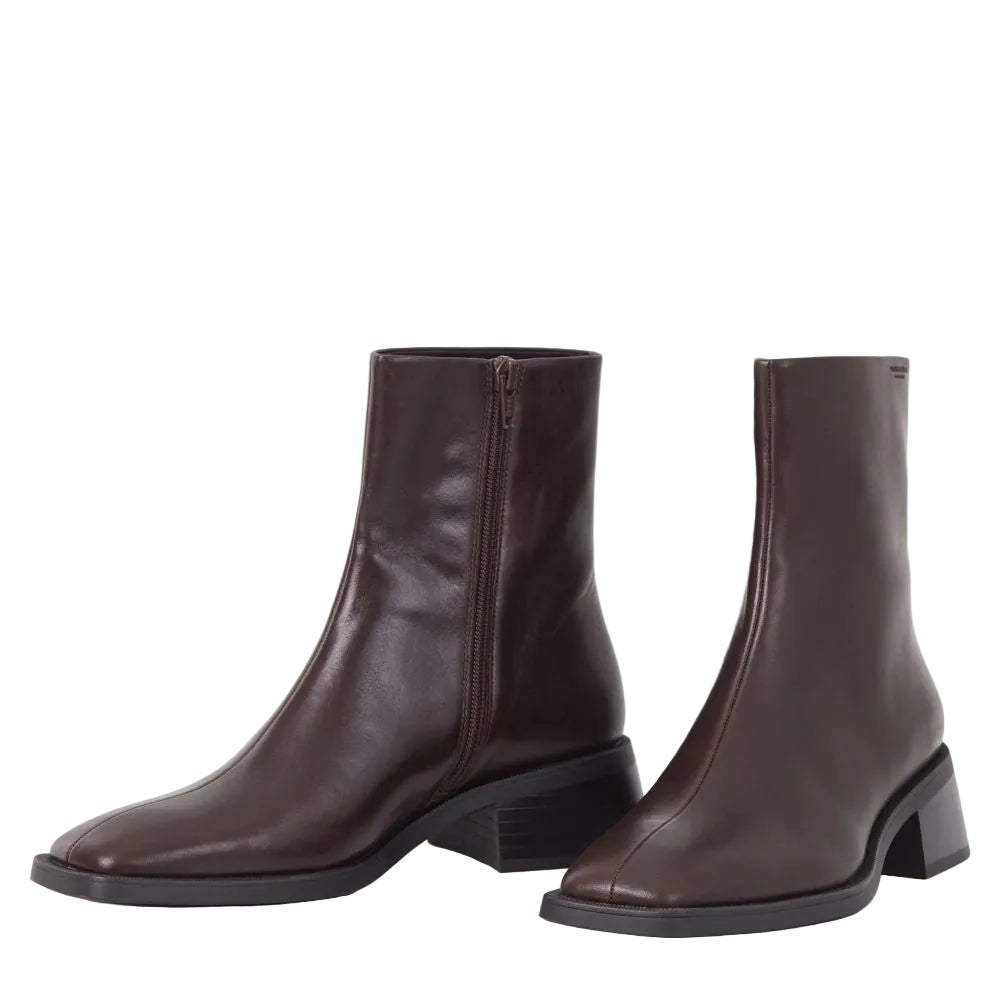 Vagabond Women's Blanca Ankle Boots in Dark Brown Leather