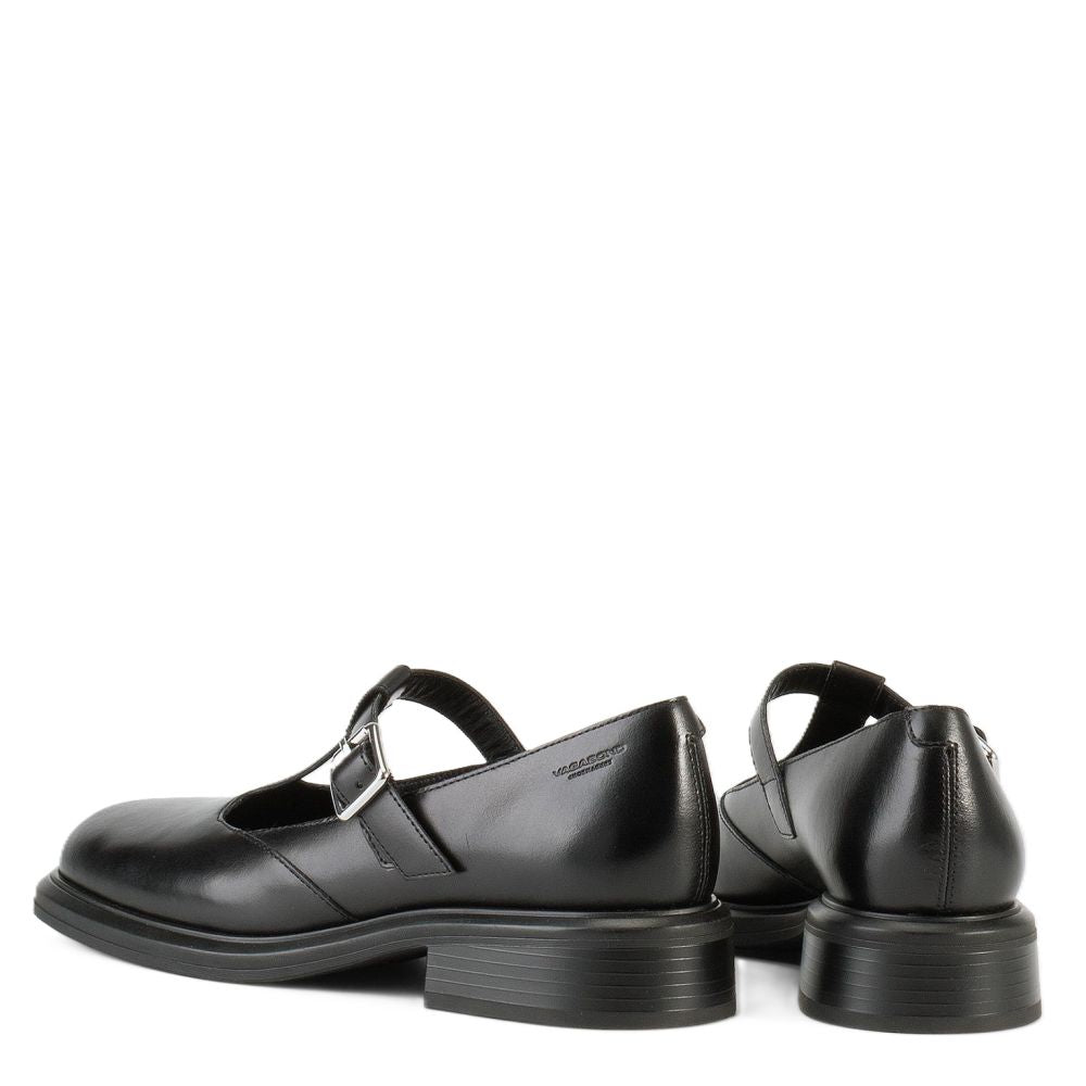 Vagabond Women's Ellis Shoes in Black Leather