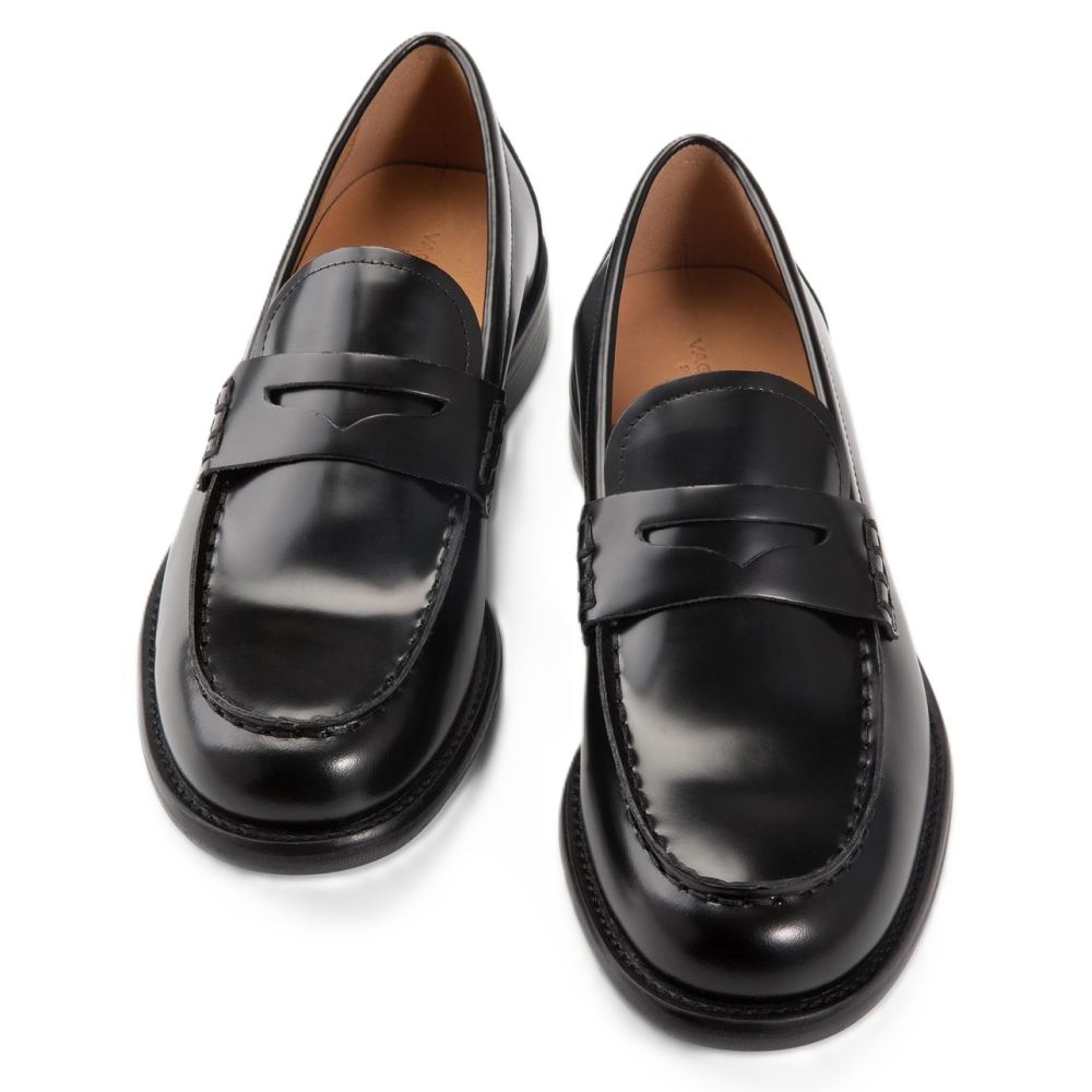 Vagabond Women's Linn Loafers in Black Polished Leather