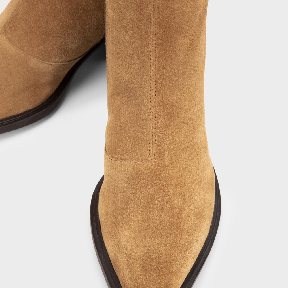 Vagabond Women's Kelsey Boots in Beige/Suede