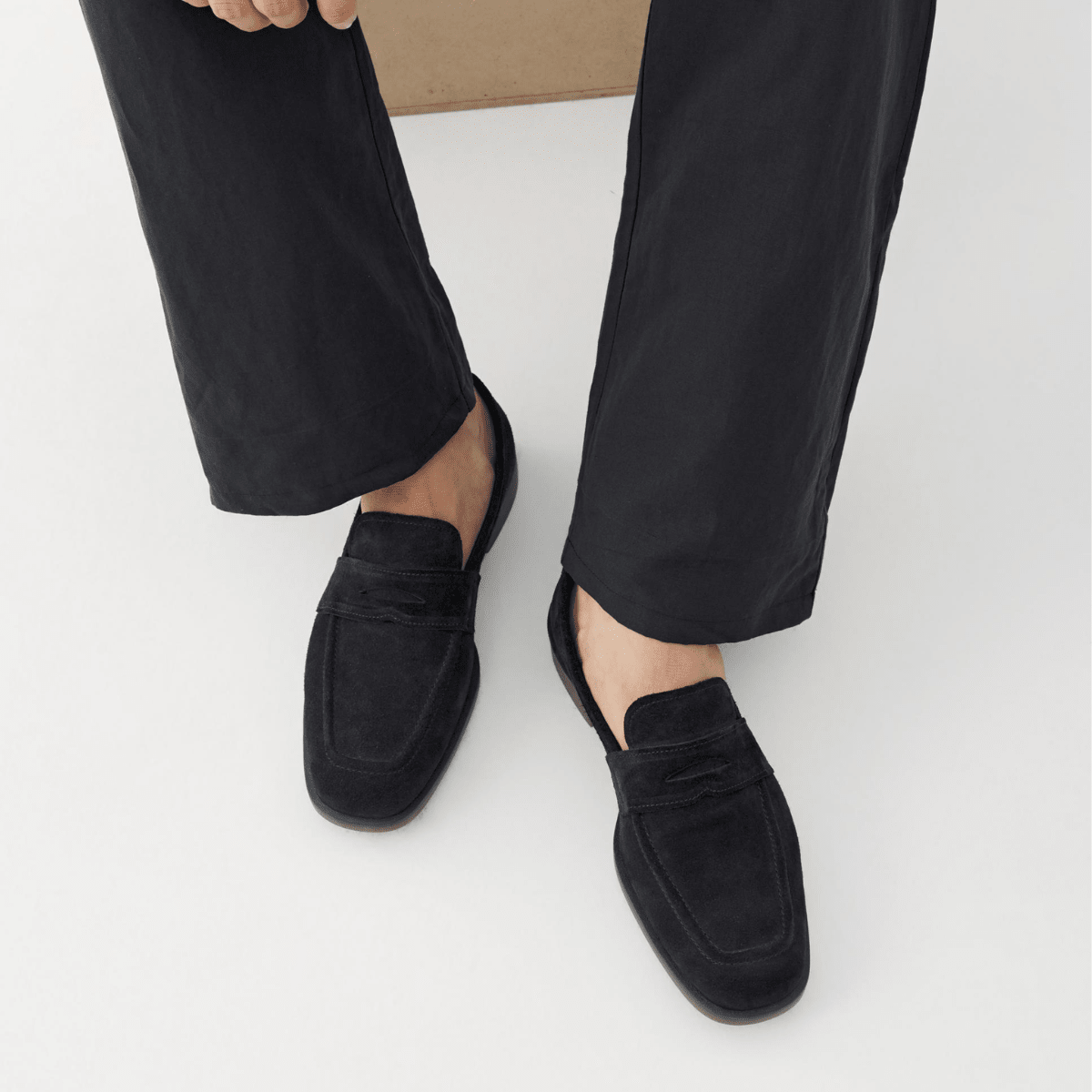 Vagabond Men's Troy Loafers in Dark Blue Suede - Getoutside Shoes
