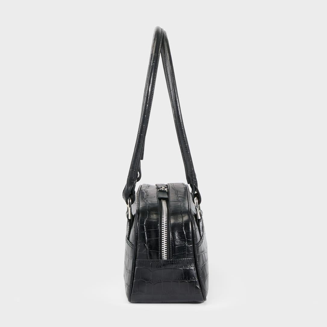 Vagabond Nomi Mini Bag in Black Embossed Leather - Getoutside Shoes