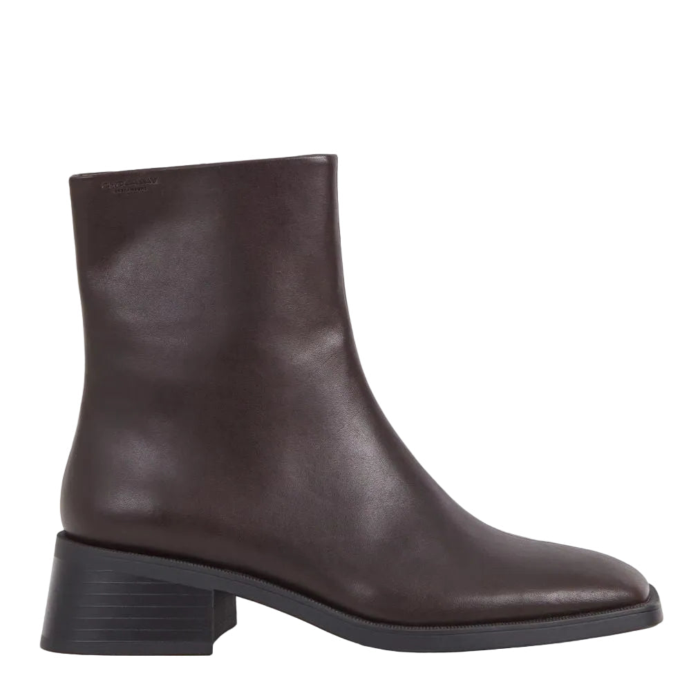 Vagabond Women's Blanca Ankle Boots in Dark Brown Leather - Getoutside Shoes