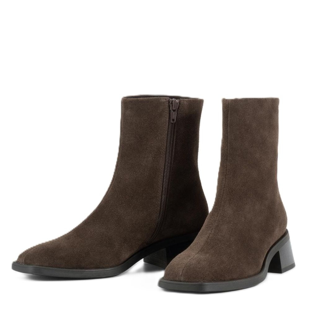 Vagabond Women's Blanca Boots in Dark Brown Suede - Getoutside Shoes