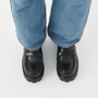 Vagabond Women's Cosmo 2.0 Loafers in Black Leather - Getoutside Shoes