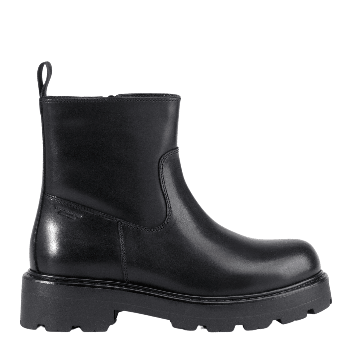 Vagabond Women's Cosmo 2.0 Zip Boots in Black Leather - Getoutside Shoes