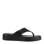 Vagabond Women's Danya Flip-Flop in Black Leather - Getoutside Shoes