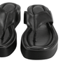 Vagabond Women's Danya Flip-Flop in Black Leather - Getoutside Shoes