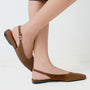 Vagabond Women's Delia Ballet Flats in Brown Suede - Getoutside Shoes