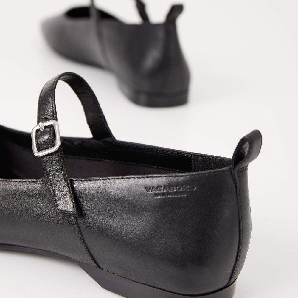 Vagabond Women's Delia Shoes in Black Leather - Getoutside Shoes