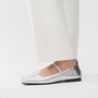 Vagabond Women's Delia Shoes in Silver Metallic Leather - Getoutside Shoes