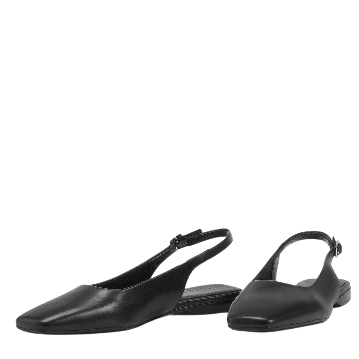 Vagabond Women's Delia Slingback Shoes in Black Leather - Getoutside Shoes