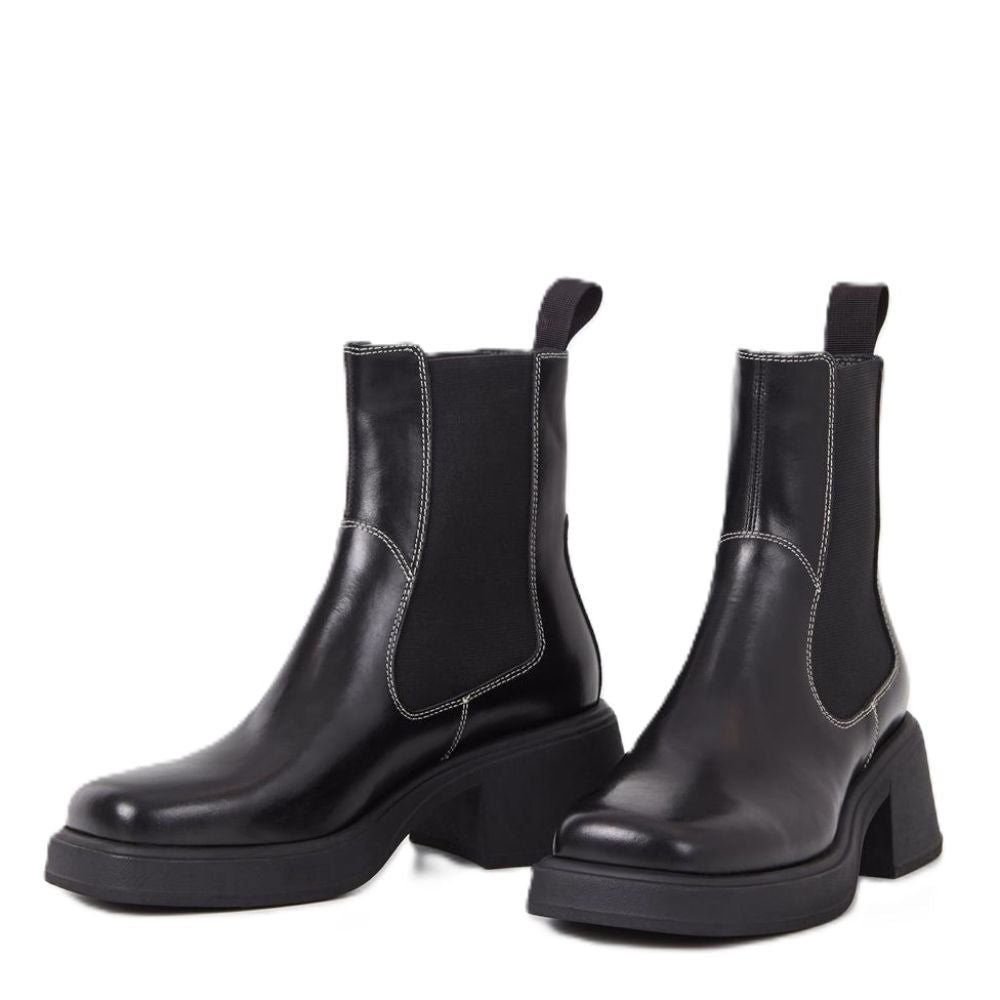 Vagabond Women's Dorah Boots in Black Leather - Getoutside Shoes