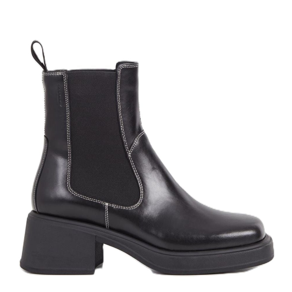 Vagabond Women's Dorah Boots in Black Leather - Getoutside Shoes