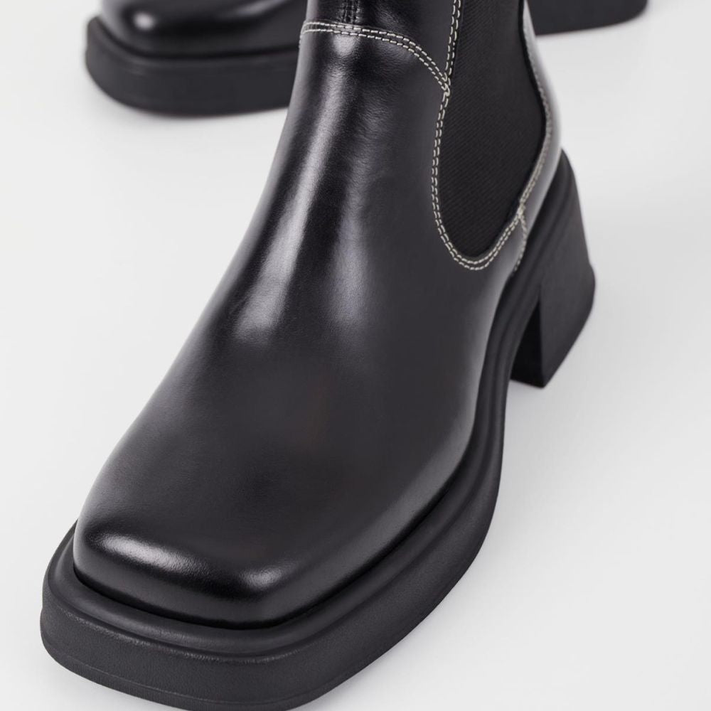 Vagabond Women's Dorah Boots in Black Leather - Getoutside Shoes