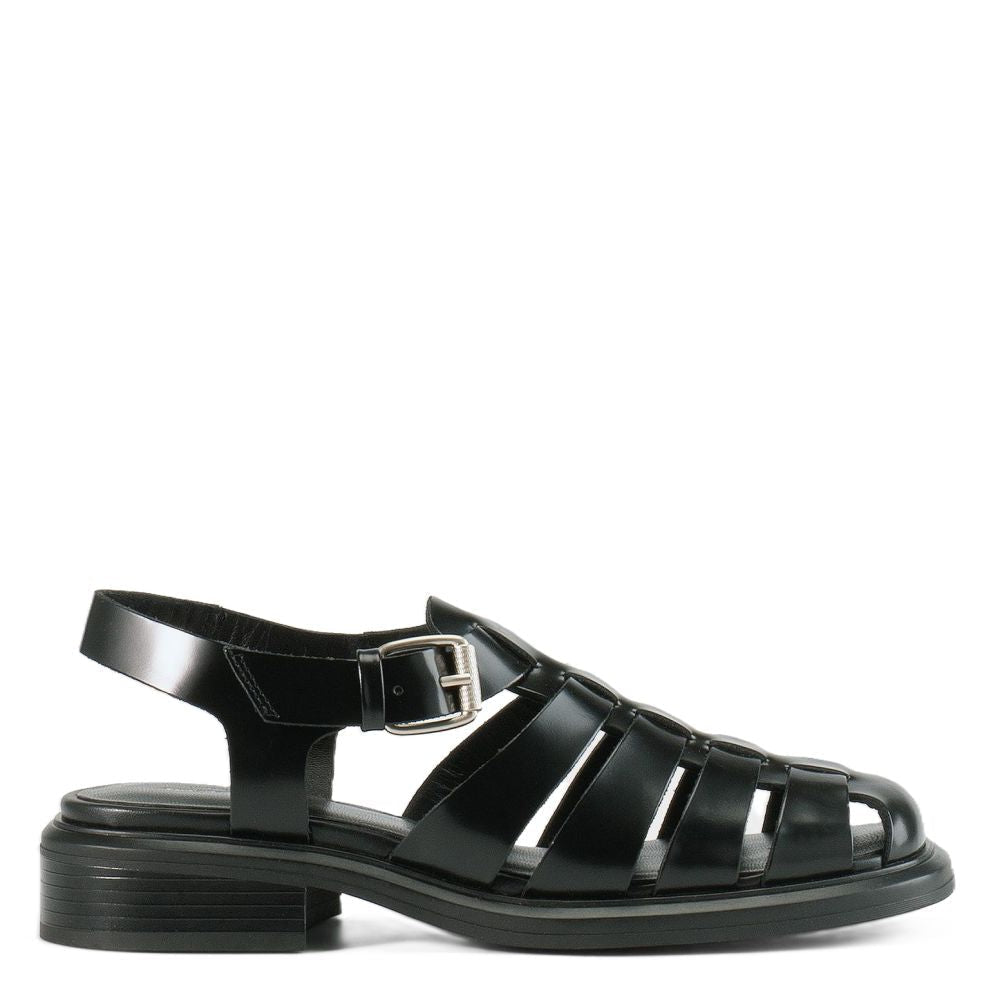 Vagabond Women's Ellis Sandals in Black Leather - Getoutside Shoes
