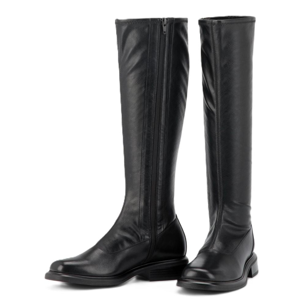 Vagabond Women's Ellis Tall Boots in Black Leather/Comb - Getoutside Shoes