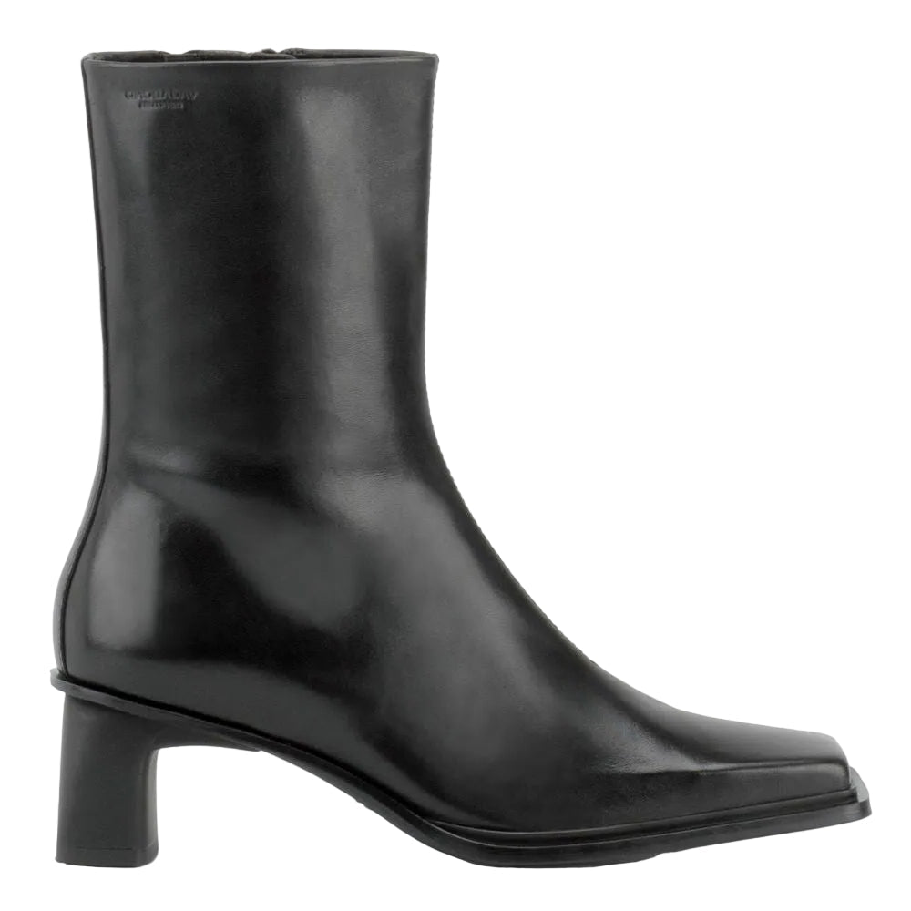 Vagabond Women's Elvina Ankle Boots in Black Leather - Getoutside Shoes