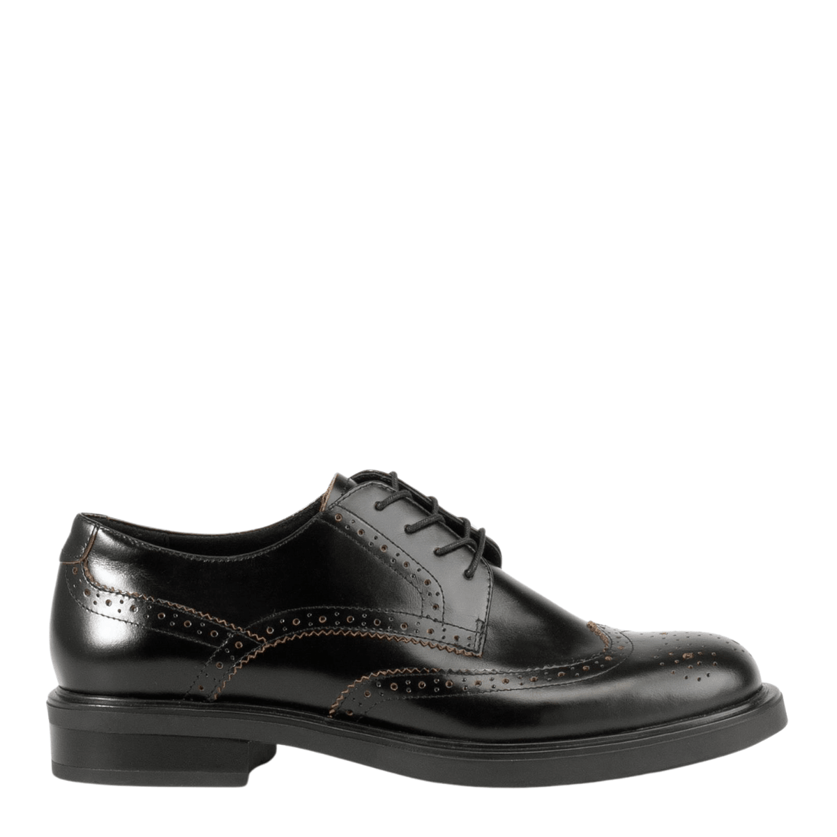Vagabond Women's Freya Oxford in Black Contrast Edges - Getoutside Shoes