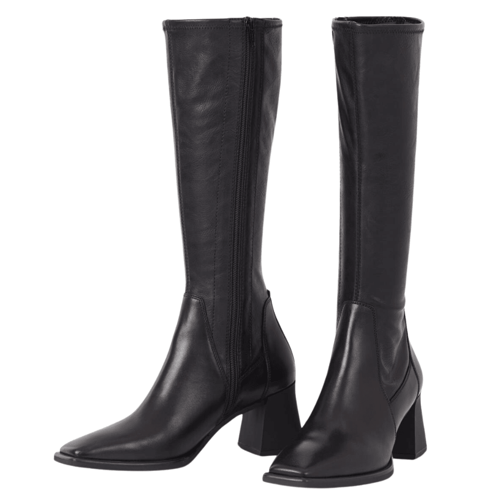 Vagabond Women's Hedda Tall Boots in Black Leather/Comb - Getoutside Shoes