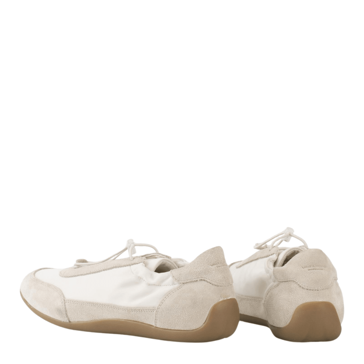 Vagabond Women's Hollie Sneakers in Off White Suede/Textile - Getoutside Shoes