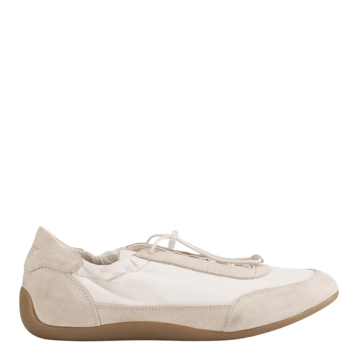Vagabond Women's Hollie Sneakers in Off White Suede/Textile - Getoutside Shoes