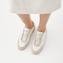 Vagabond Women's Hollie Sneakers in Off White Suede/Textile - Getoutside Shoes