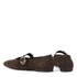 Vagabond Women's Jolin Ballet Flats in Dark Brown Suede - Getoutside Shoes