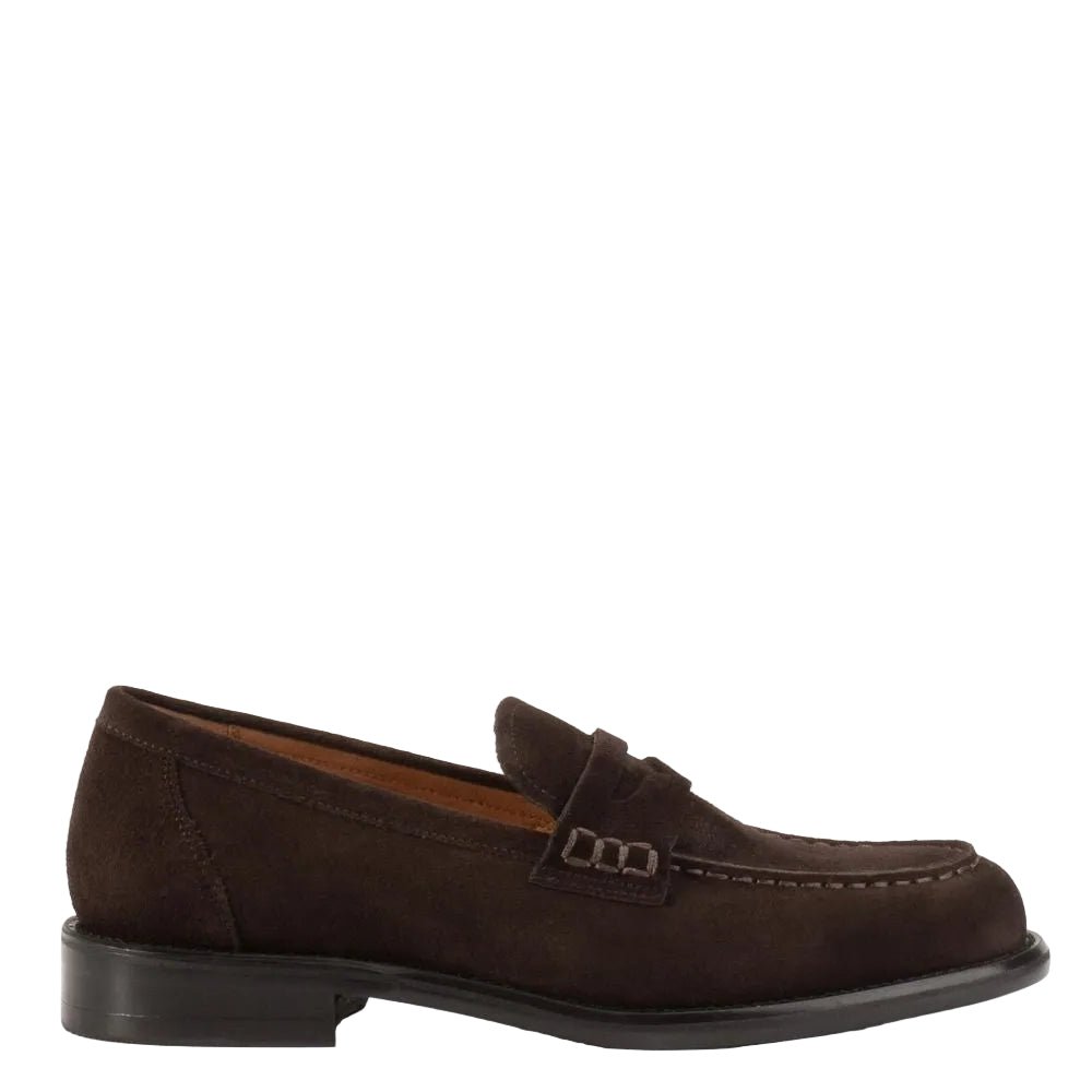 Vagabond Women's Linn Loafers in Dark Brown Suede - Getoutside Shoes
