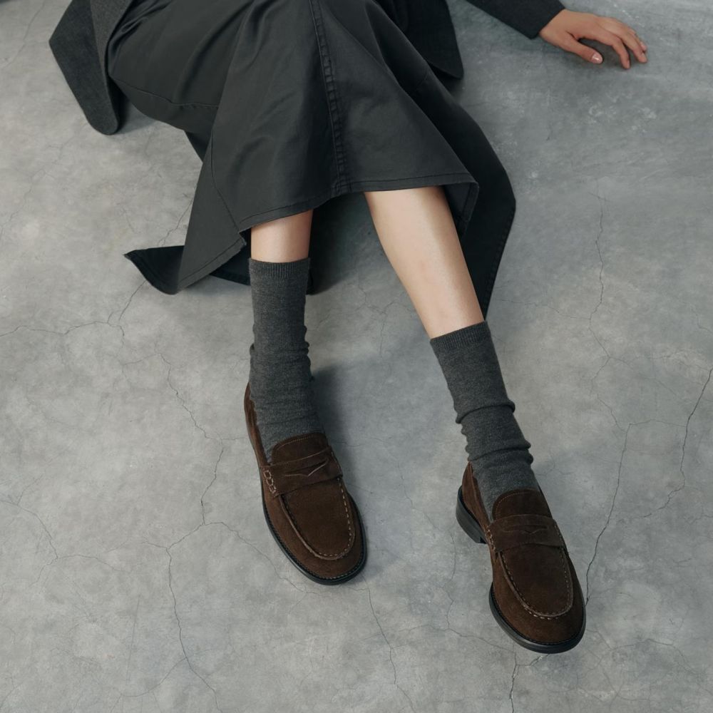 Vagabond Women's Linn Loafers in Dark Brown Suede - Getoutside Shoes