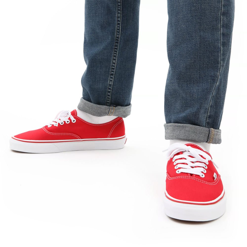 Vans Authentic in Red - Getoutside Shoes