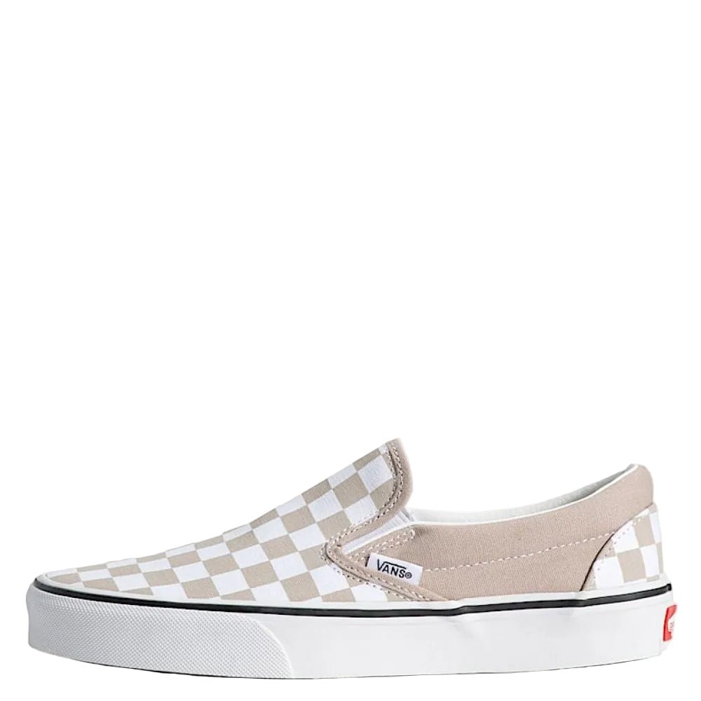 Vans Checkerboard Classic Slip - On in Mushroom Brown - Getoutside Shoes