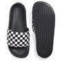 Vans La Costa Checkerboard Slide - On in Black/True White - Getoutside Shoes