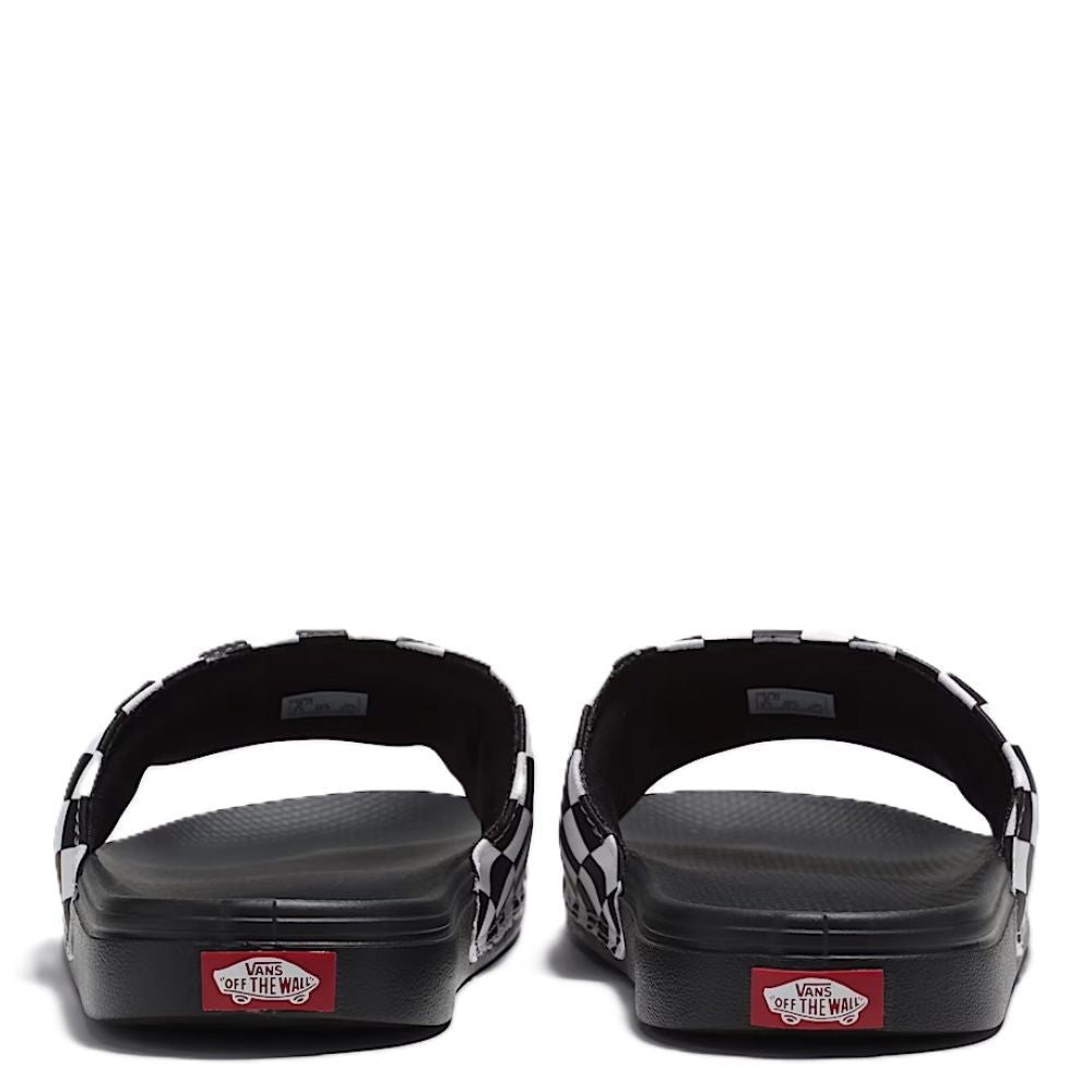 Vans La Costa Checkerboard Slide - On in Black/True White - Getoutside Shoes