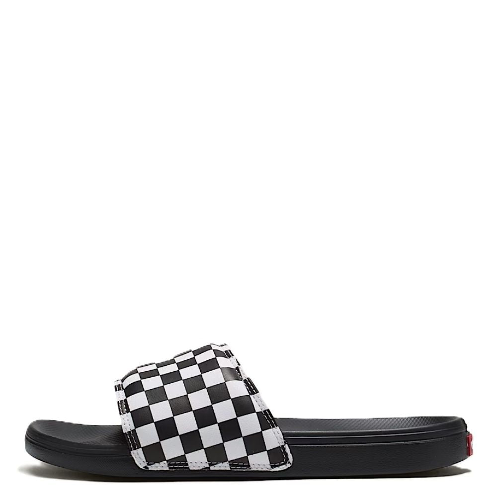 Vans La Costa Checkerboard Slide - On in Black/True White - Getoutside Shoes