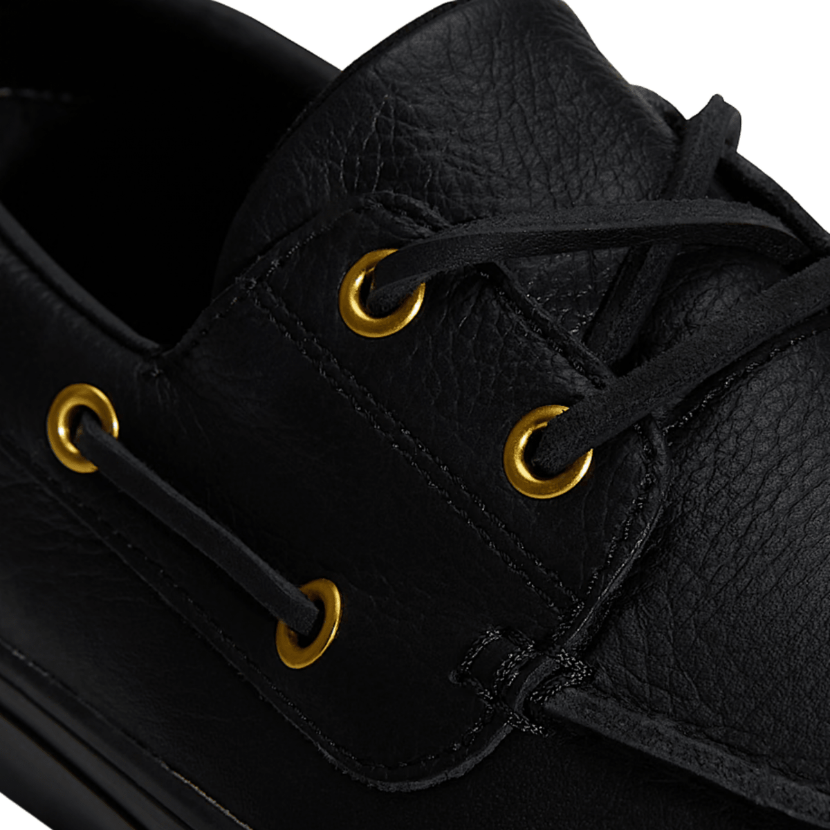 Vans Men's 2-Eyelet Boat Shoe in Black - Getoutside Shoes