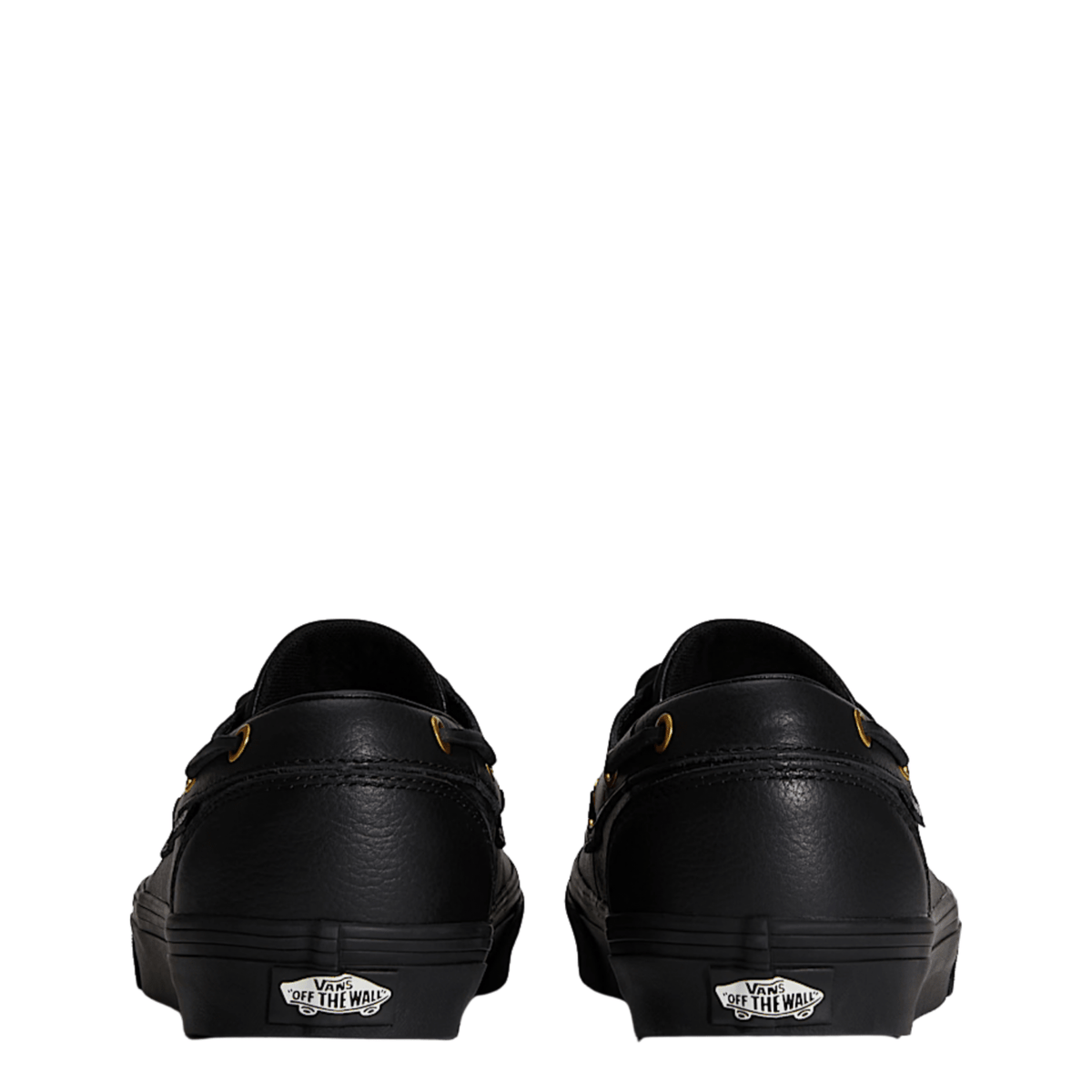 Vans Men's 2-Eyelet Boat Shoe in Black - Getoutside Shoes