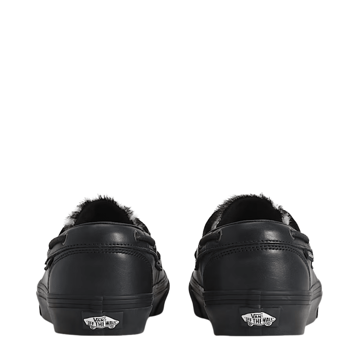 Vans Men's 2-Eyelet Boat Shoe in Black Zebra - Getoutside Shoes