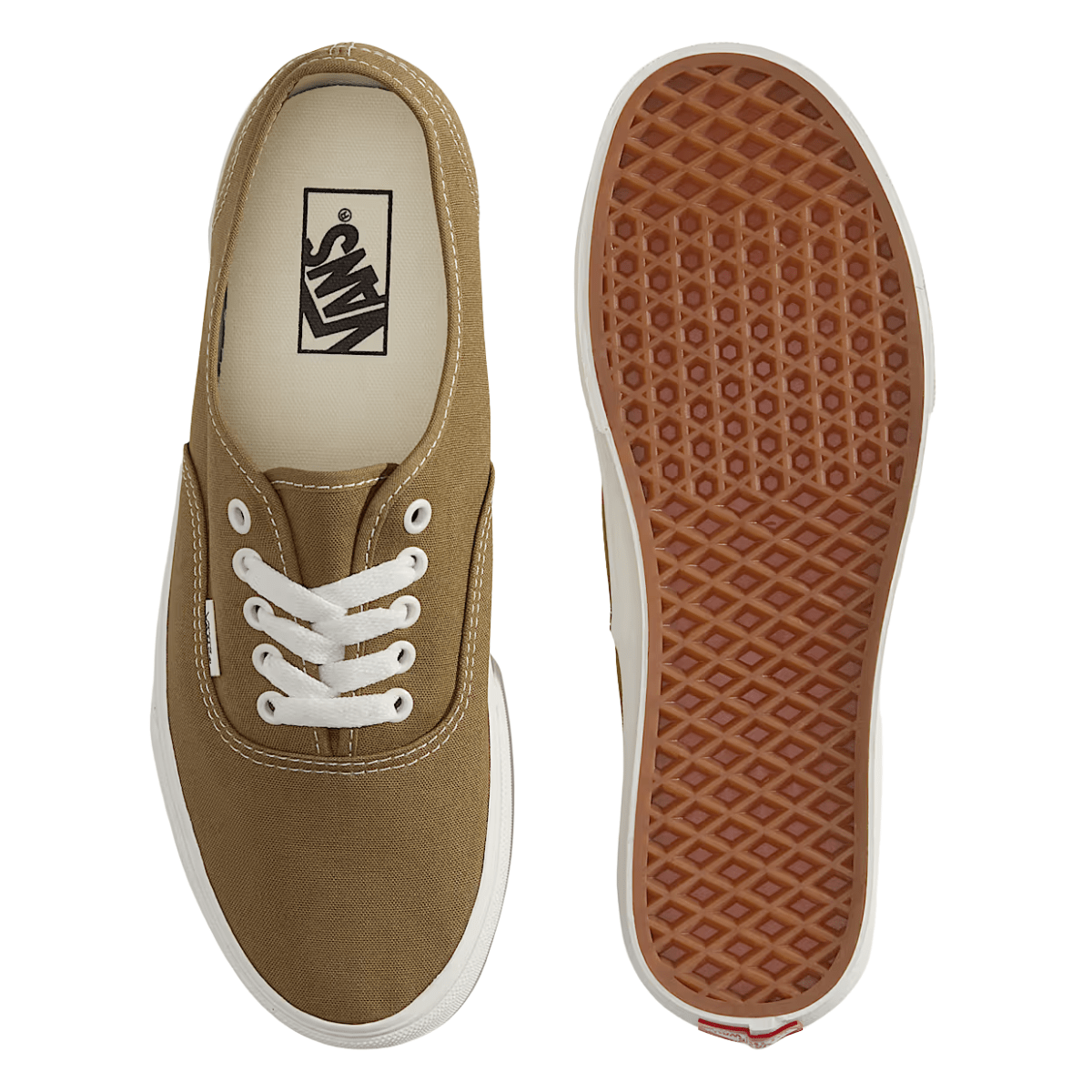 Vans Men's Authentic in Green Olive - Getoutside Shoes