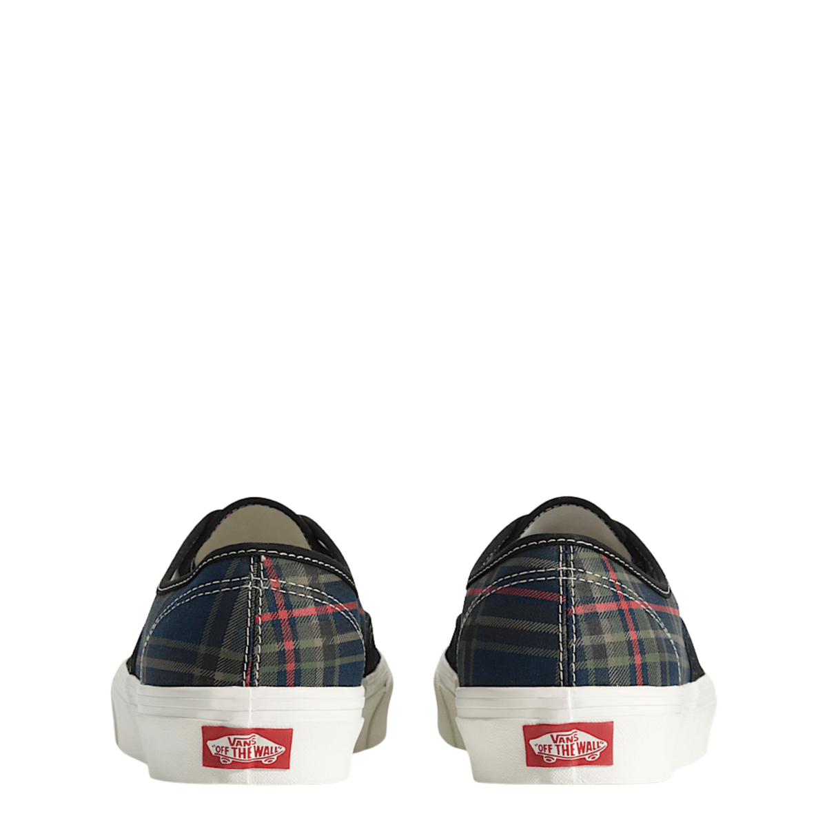 Vans Men's Authentic in Plaid Black/Multi - Getoutside Shoes
