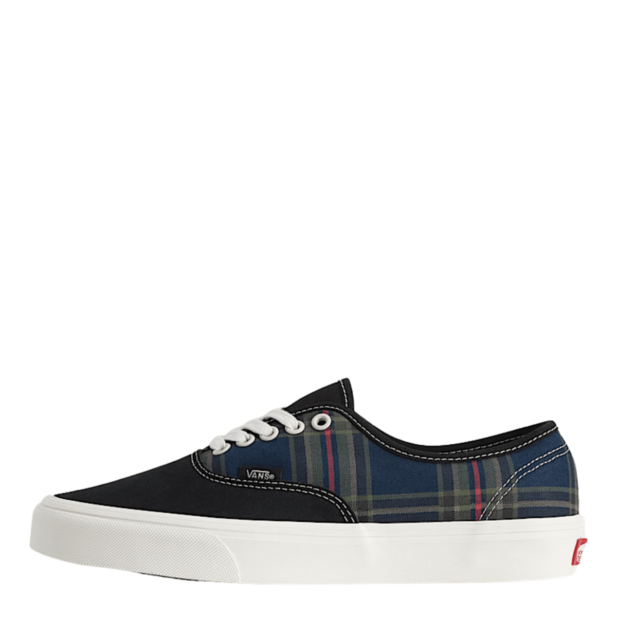 Vans Men's Authentic in Plaid Black/Multi - Getoutside Shoes