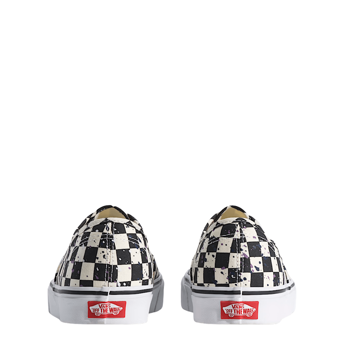 Vans Men's Authentic in Splatter Checkerboard Black - Getoutside Shoes