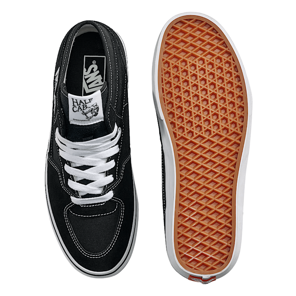 Vans Men's Half Cab Decon in Black/True White - Getoutside Shoes