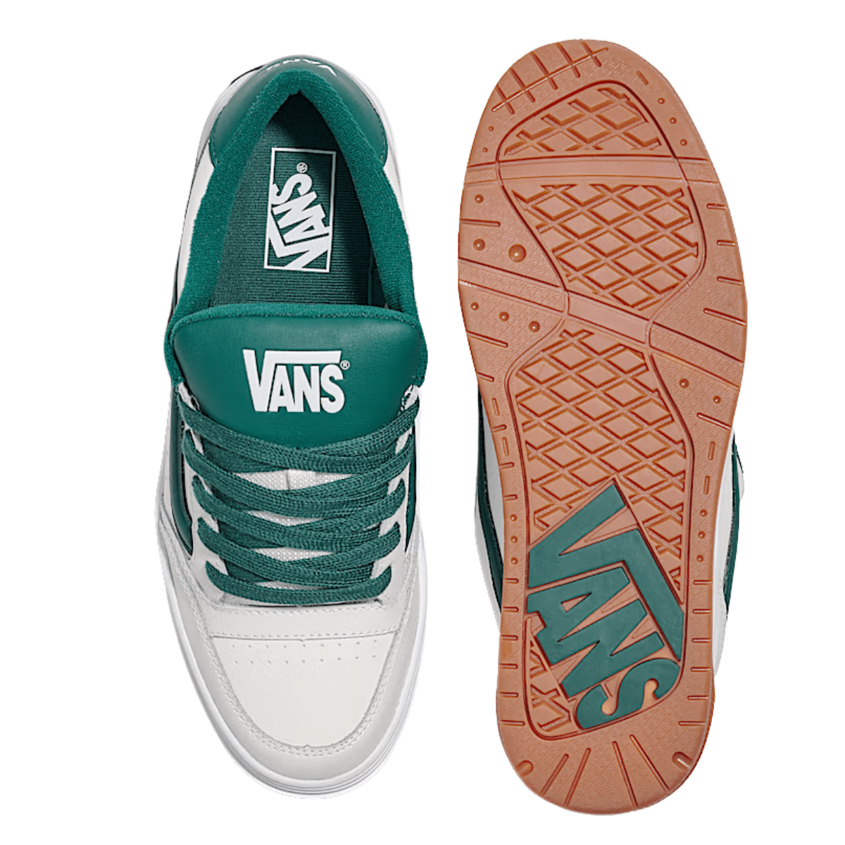 Vans Men's Hylane in White/Green - Getoutside Shoes