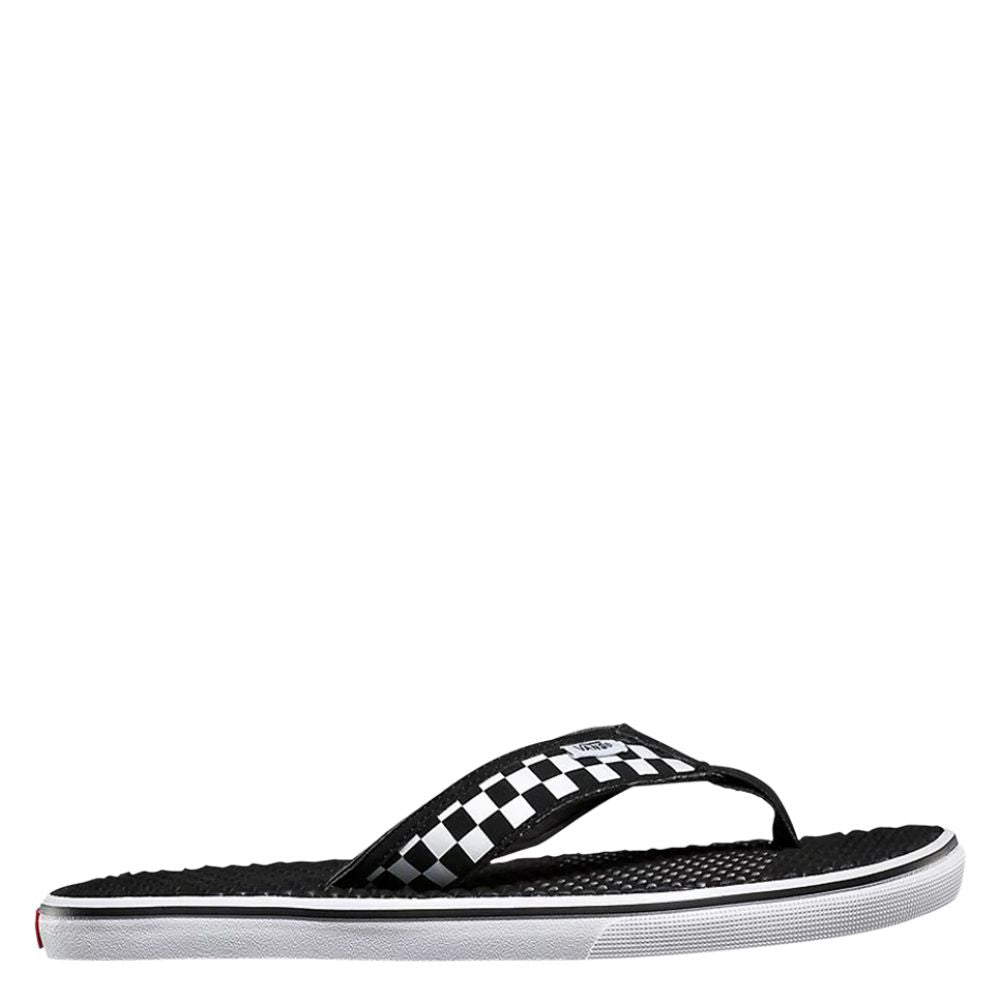 Vans Men's La Costa Checkerboard Lite Sandal in Black/White - Getoutside Shoes