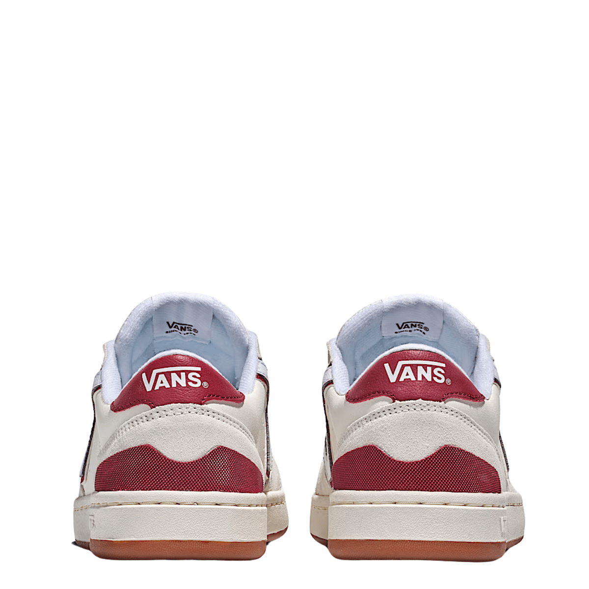 Vans Men's Lowland 2.0 in White/Red - Getoutside Shoes