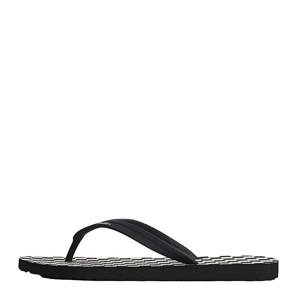 Vans Men's Makena Sandal in Checkerboard Black/Marshmallow White - Getoutside Shoes