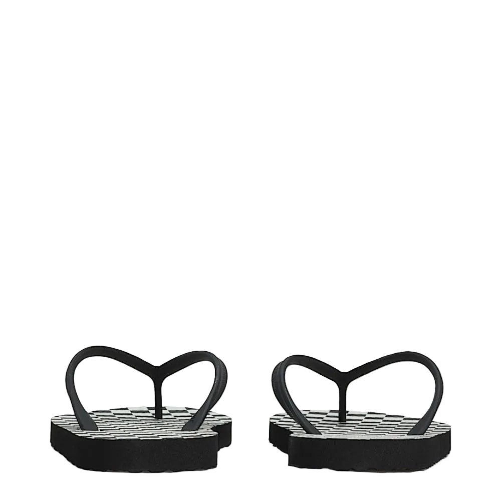 Vans Men's Makena Sandal in Checkerboard Black/Marshmallow White - Getoutside Shoes