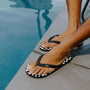 Vans Men's Makena Sandal in Checkerboard Black/Marshmallow White - Getoutside Shoes