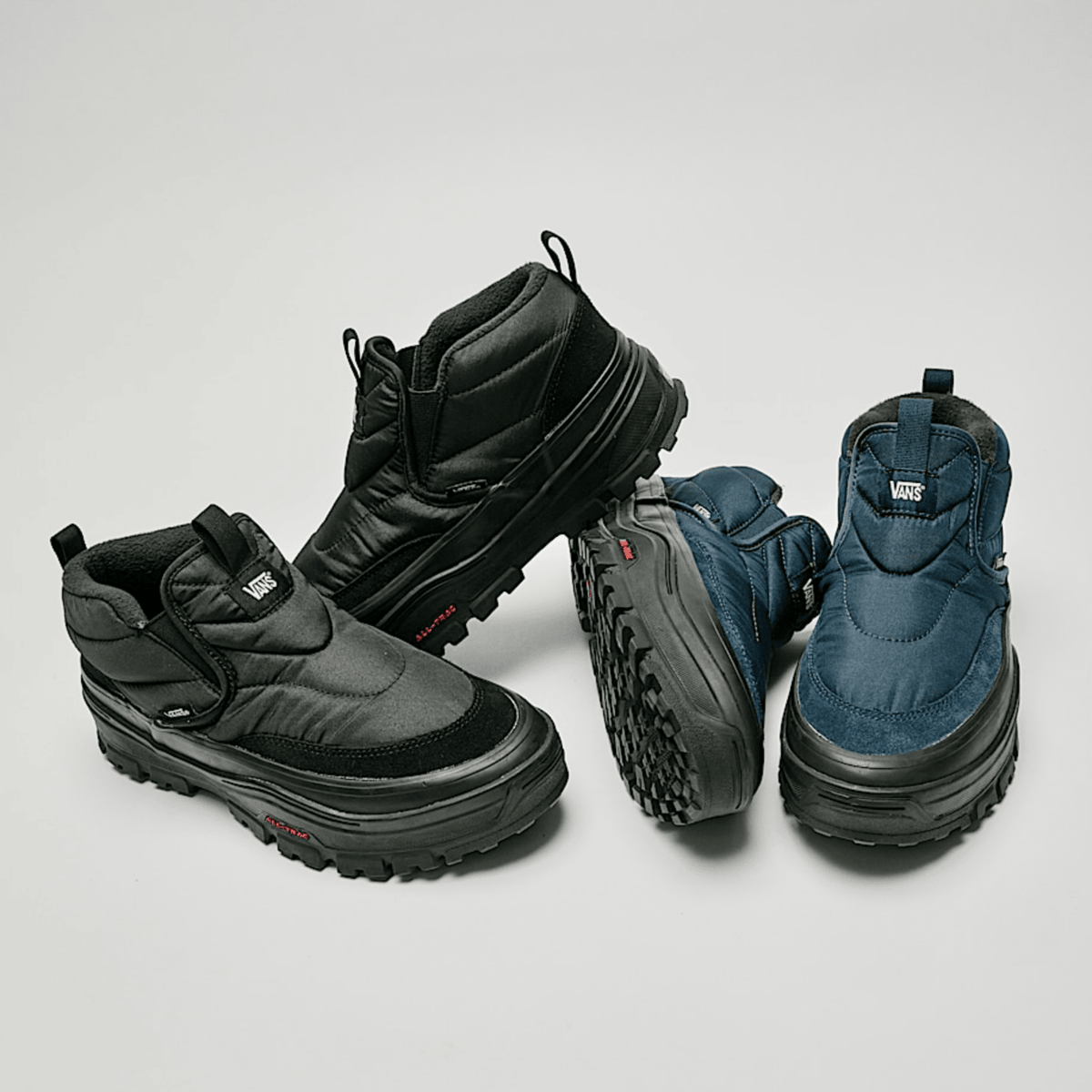 Vans Men's Mid-Slip Puff Shoe in Black/Black - Getoutside Shoes
